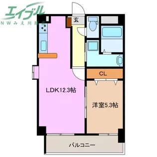 セレッソ川越【2階】の間取り
