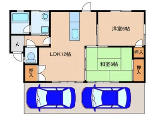 鹿児島県霧島市隼人町真孝【一戸建】の間取り