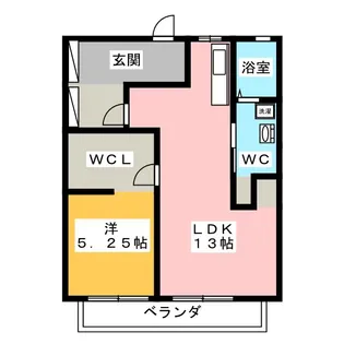 グリーンシティー守口 A棟【2階】の間取り