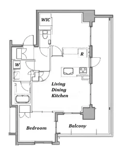 ルフォン横浜白楽【3階】の間取り