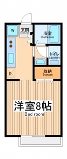 東京都国立市富士見台3【アパート】の間取り