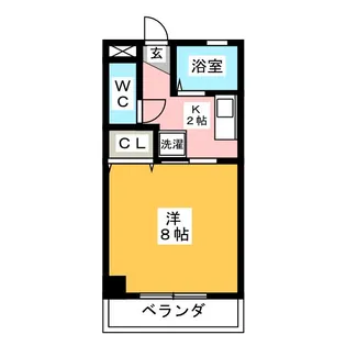 サントラストB【1階】の間取り