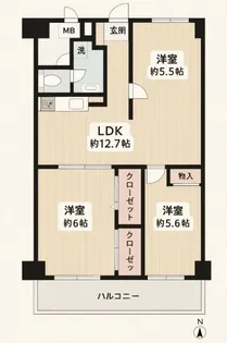 メトロコープ第二豊洲【4階】の間取り