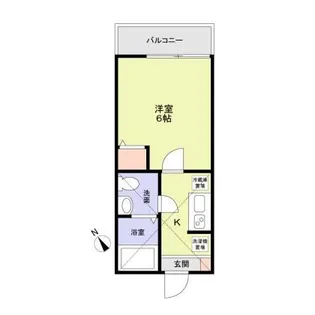 アザーレ・キュリオス横浜【2階】の間取り