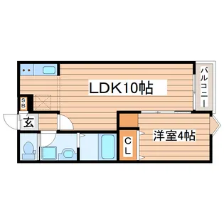 Grand Chariot K 大和町【1階】の間取り