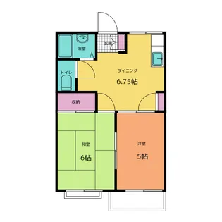スカイハイツ【2階】の間取り