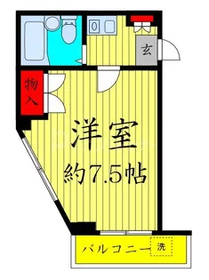 ノースフラッツ【3階】の間取り