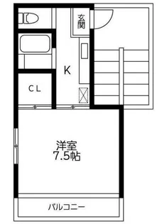 ル・プルニエ【1階】の間取り