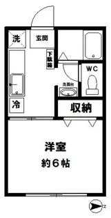 東京都八王子市鑓水【アパート】の間取り