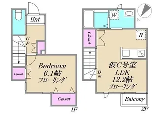J・URBAN赤塚【2階】の間取り