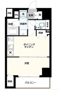 ハーモニーレジデンス東京羽田スカイブリッジ【1階】の間取り