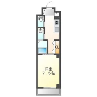 コンソラータ谷上【3階】の間取り