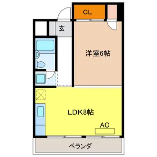 メゾン流水【3階】の間取り