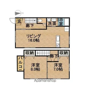 静岡県浜松市中央区早出町【一戸建】の間取り