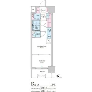 BPRレジデンス天満橋【2階】の間取り