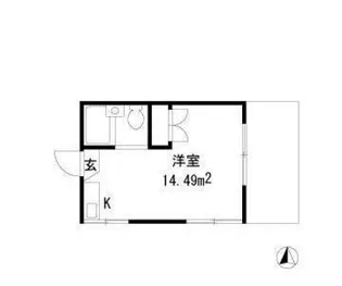 ロフティーティムール【1階】の間取り