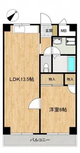 シャトル江波【2階】の間取り