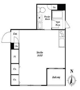 サンチャリーフ【5階】の間取り
