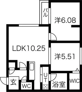 フェスタリア麻生【2階】の間取り