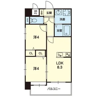 Happy mansion 琴平【6階】の間取り