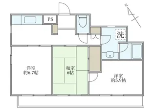 エスポワール21【2階】の間取り