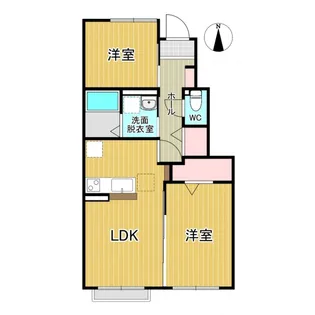 モンターニュ K【1階】の間取り