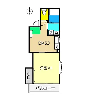 コーポABA【2階】の間取り