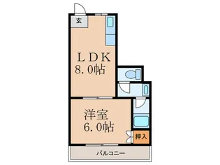 カ-サソレア-ド【3階】の間取り