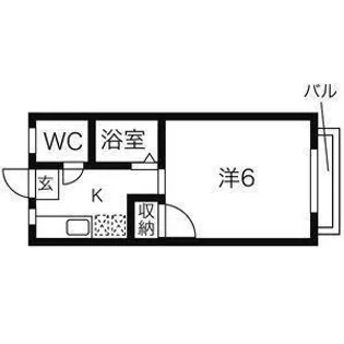 メゾン川内A棟【2階】の間取り
