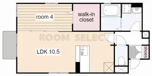 テラスびわ【1階】の間取り