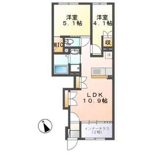 グランメリー【1階】の間取り