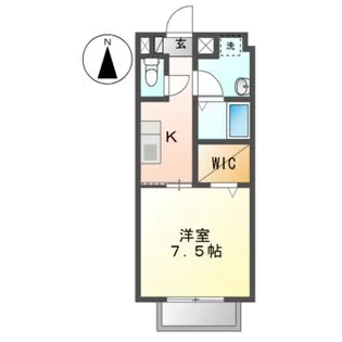 ハイツひまわり【1階】の間取り