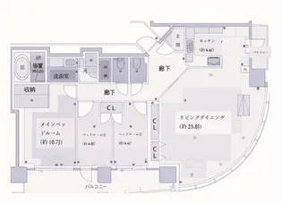 パークコート赤坂檜町ザタワー【6階】の間取り
