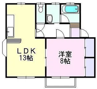 プロムナードD【1階】の間取り