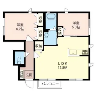 ミストラル湘南【1階】の間取り