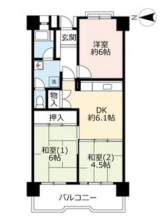 URポートアイランド【11階】の間取り