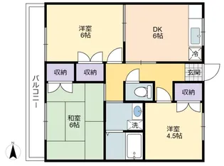 ハイライズ杉山参番館【2階】の間取り