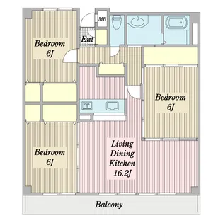 アイングレース八千代【3階】の間取り