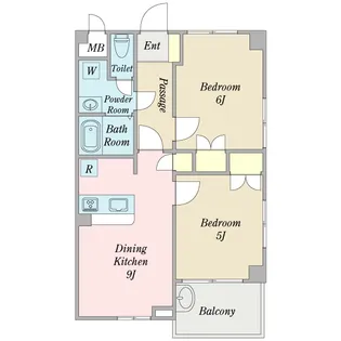 ボナール・妙典【1階】の間取り