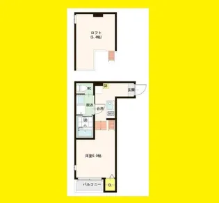 ハーモニーテラス花川III【2階】の間取り