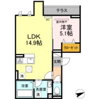 Haroudo(ハロウド)【1階】の間取り