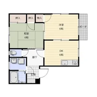 メゾン村松【1階】の間取り
