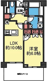 ファインステージ新横浜【1階】の間取り