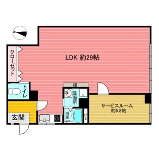 フラワーレジデンス【1階】の間取り