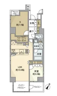 ウィルローズ月島テラス【3階】の間取り