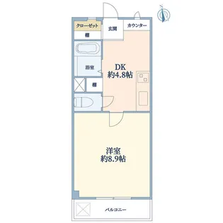 新宿第1コーポ【3階】の間取り