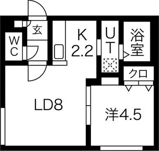 プリオール南郷【1階】の間取り