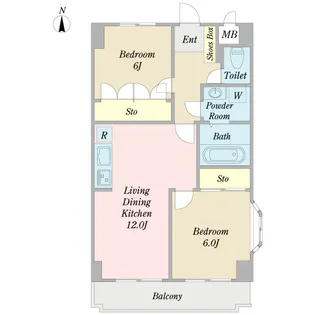 ヴェルティストン【8階】の間取り