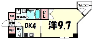 サンビレッジ布引【3階】の間取り