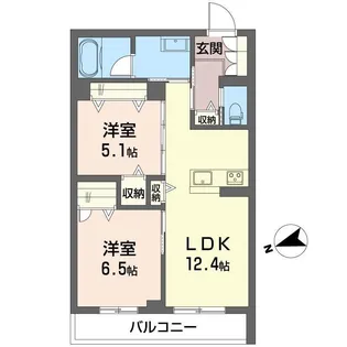 プレミール木更津【3階】の間取り